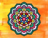 Dibujo Mandala pétalos de flor pintado por Sylka