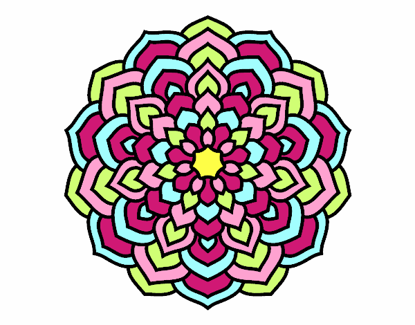 Mandala pétalos de flor