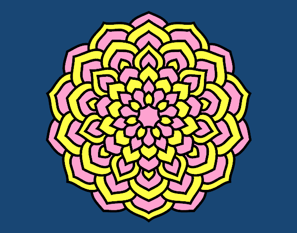 Mandala pétalos de flor