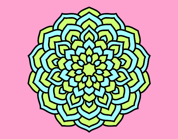 Mandala pétalos de flor