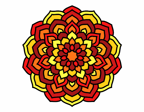 Mandala pétalos de flor