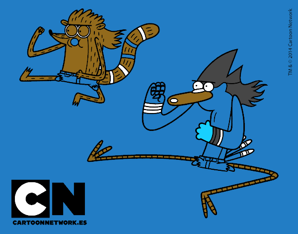 Mordecai y Rigby karatekas