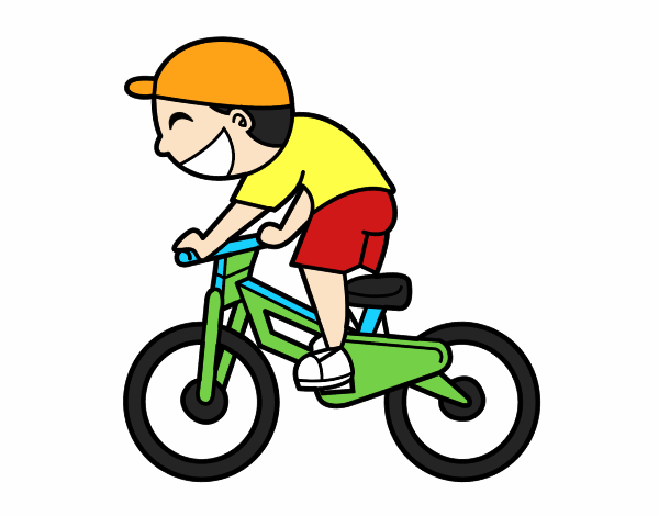 Niño ciclista