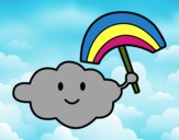 Dibujo Nube con arcoiris pintado por Jazmin938