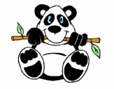 Dibujo Oso panda pintado por monpin