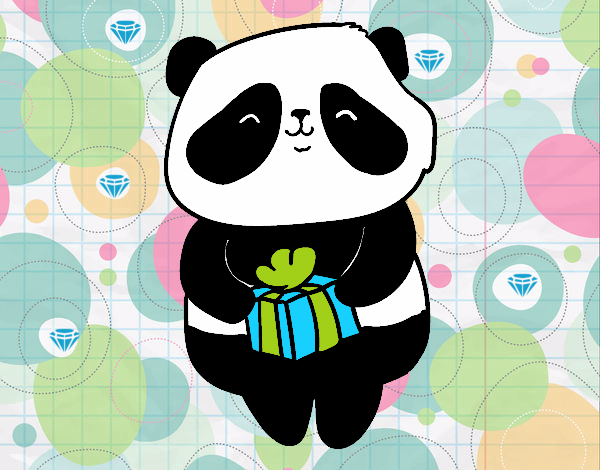 Panda con regalo