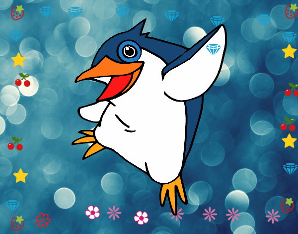 Pequeño pingüino azul