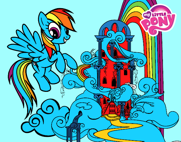 Rainbow Dash en su palacio