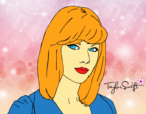 Dibujo Taylor Swift pintado por LunaLunita