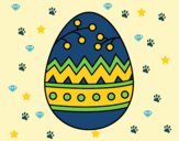 Dibujo Un huevo de Pascua pintado por linda423