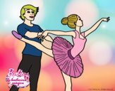 Dibujo Barbie bailando ballet pintado por tamiii