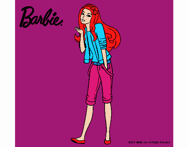 Barbie con look casual