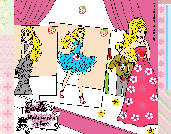 Barbie, desfilando por la pasarela