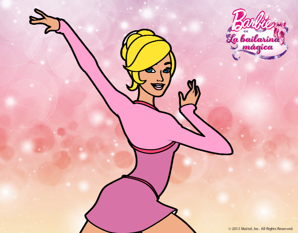 Barbie en postura de ballet