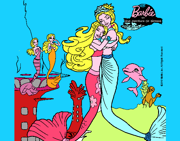 Barbie sirena y la reina sirena