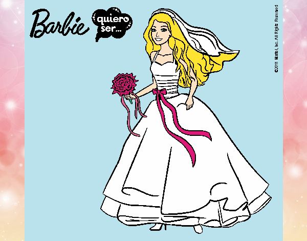 Barbie vestida de novia