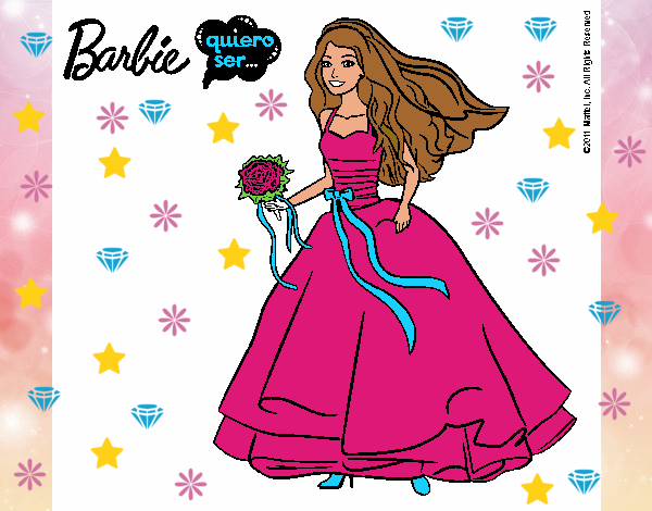 Barbie vestida de novia