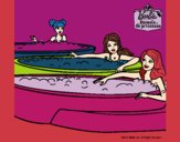 Barbie y sus amigas en el jacuzzi