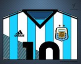 Camiseta del mundial de fútbol 2014 de Argentina