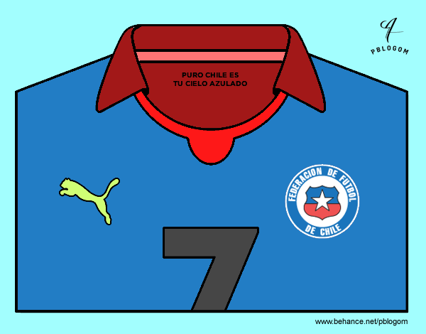 Camiseta del mundial de fútbol 2014 de Chile