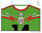 Camiseta del mundial de fútbol 2014 de México