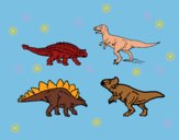 Dibujo Dinosaurios de tierra pintado por linda423