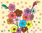Dibujo Flor de cerezo pintado por Sylka