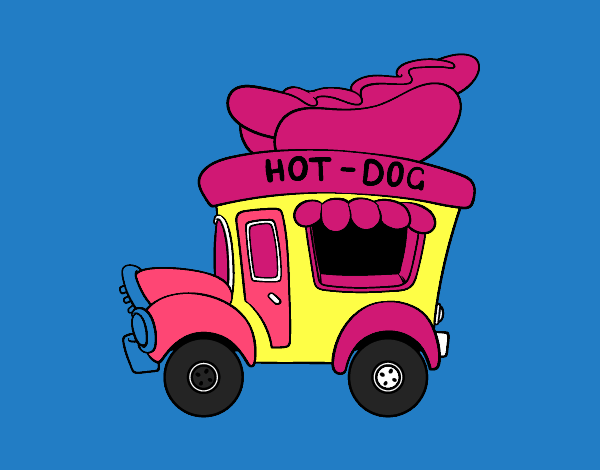 Food truck de perritos calientes