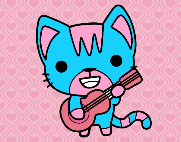 Gato guitarrista