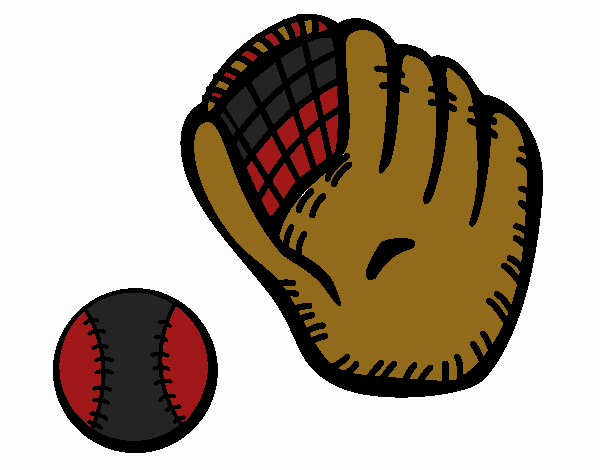 Guante y bola de béisbol