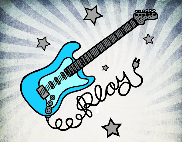 Guitarra y estrellas