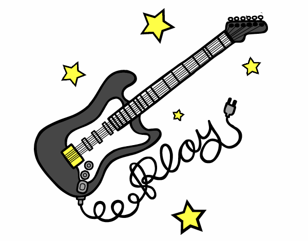 Guitarra y estrellas