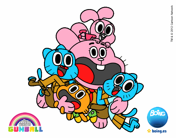 Gumball y amigos contentos