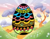 Dibujo Huevo de Pascua estilo japonés pintado por Giulia098