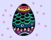 Dibujo Huevo de Pascua estilo japonés pintado por Shiro3495