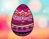 Dibujo Huevo de Pascua para decorar pintado por honnilemon