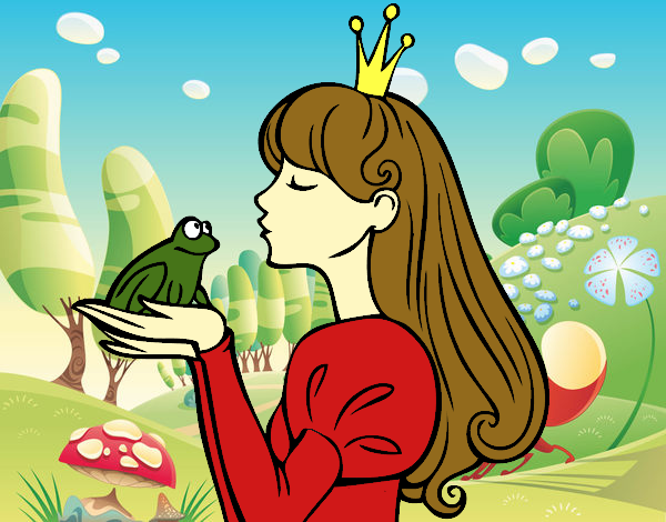 Dibujo La princesa y la rana pintado por MeiKawaii