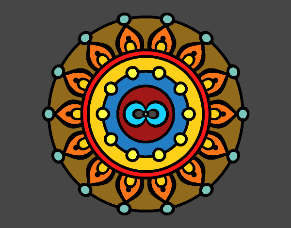 Dibujo Mandala meditación pintado por Guilletrs