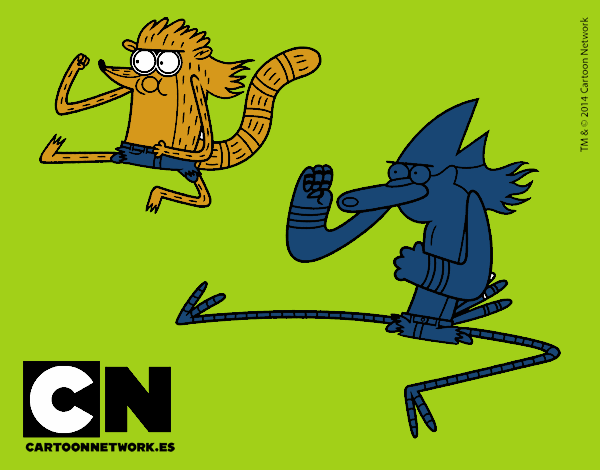 Mordecai y Rigby karatekas