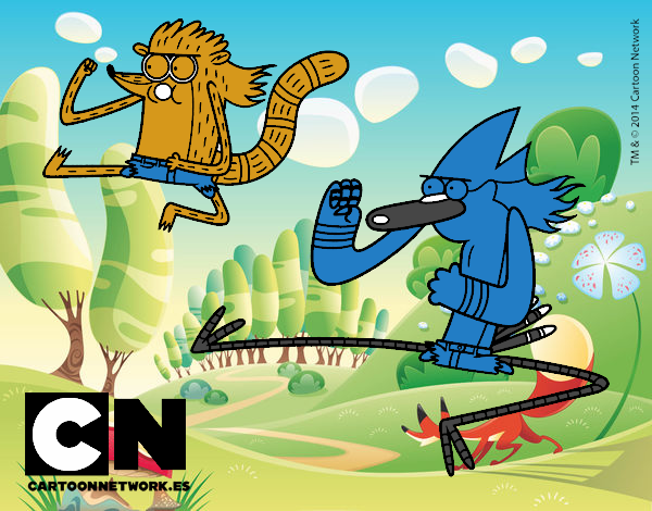 Mordecai y Rigby karatekas