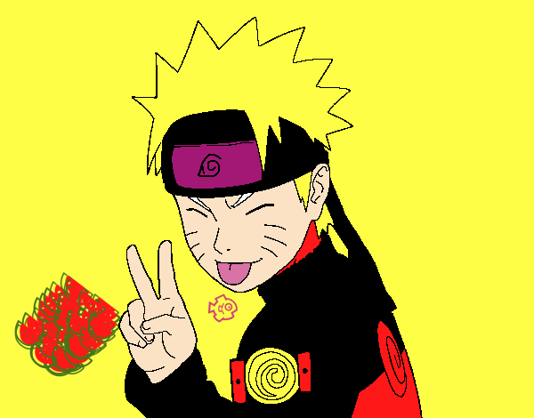 Naruto sacando lengua