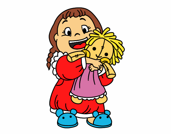 Niña con su muñeca