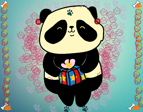 Panda con regalo