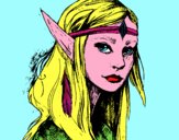 Dibujo Princesa elfo pintado por nyan04
