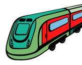 Dibujo Tren de alta velocidad pintado por jaidyr