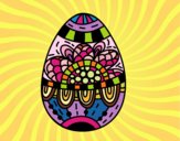 Dibujo Un huevo de Pascua floral pintado por anyany