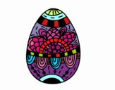 Dibujo Un huevo de Pascua floral pintado por sharith