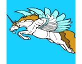 Dibujo Unicornio alado pintado por nyan04