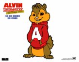 Dibujo Alvin de Alvin y las Ardillas pintado por lauracv