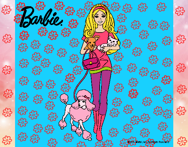 Barbie con sus mascotas